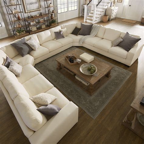 Large White Sofa